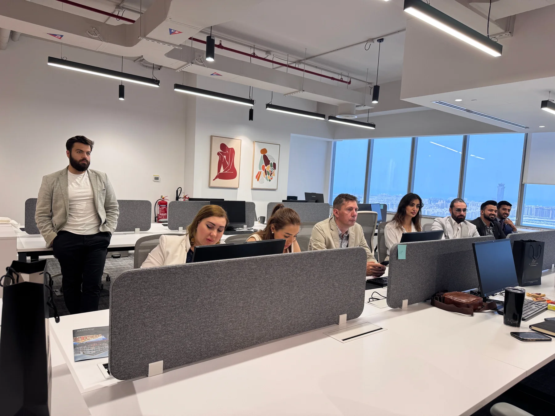 Experienced professionals working together in a modern office